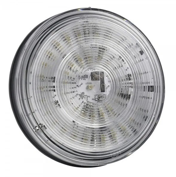 G4022 – GROTE PERLUX Tail Light Assembly, LED Clear Lens White Housing Red bulb Single